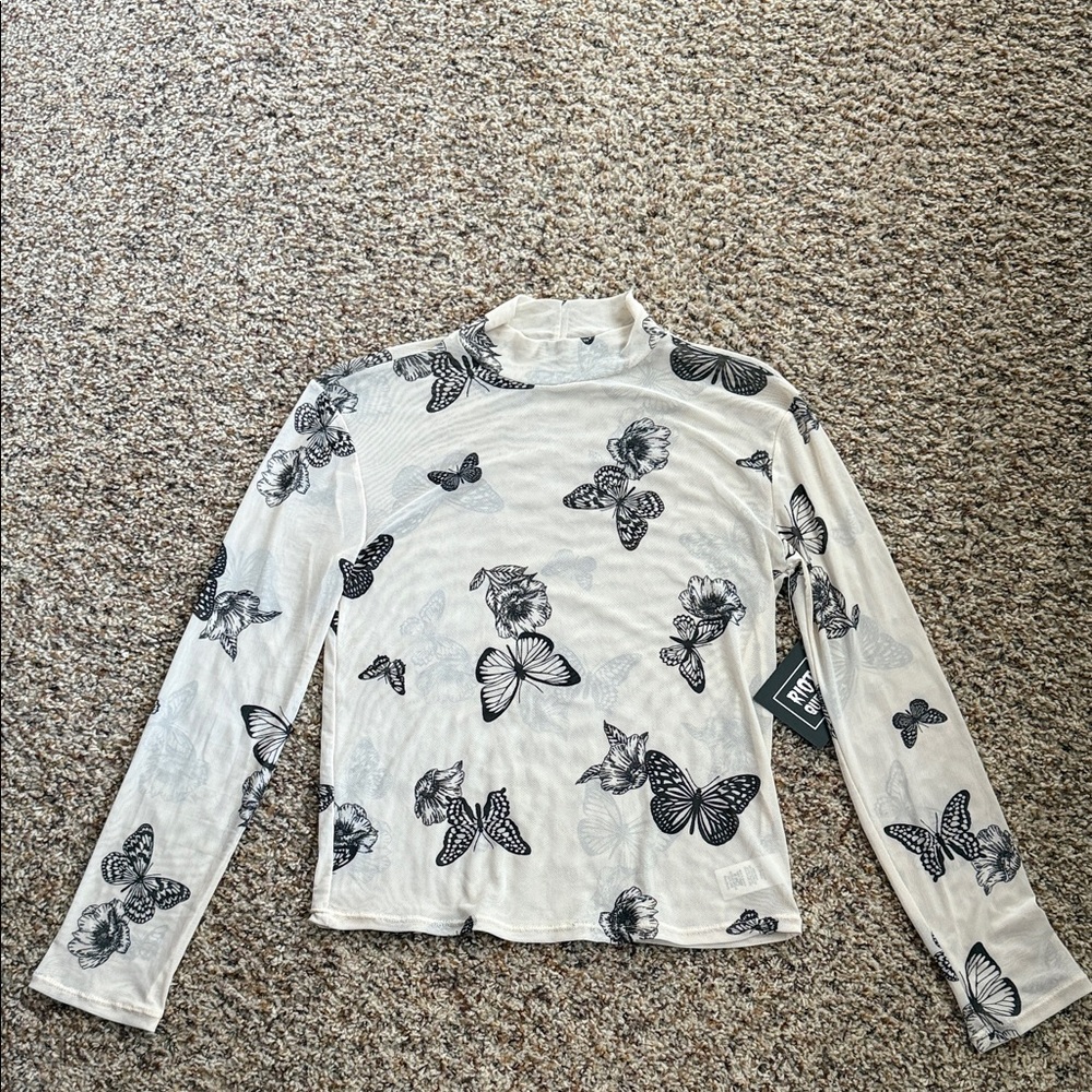 Riot Queen Sheer Butterfly Top